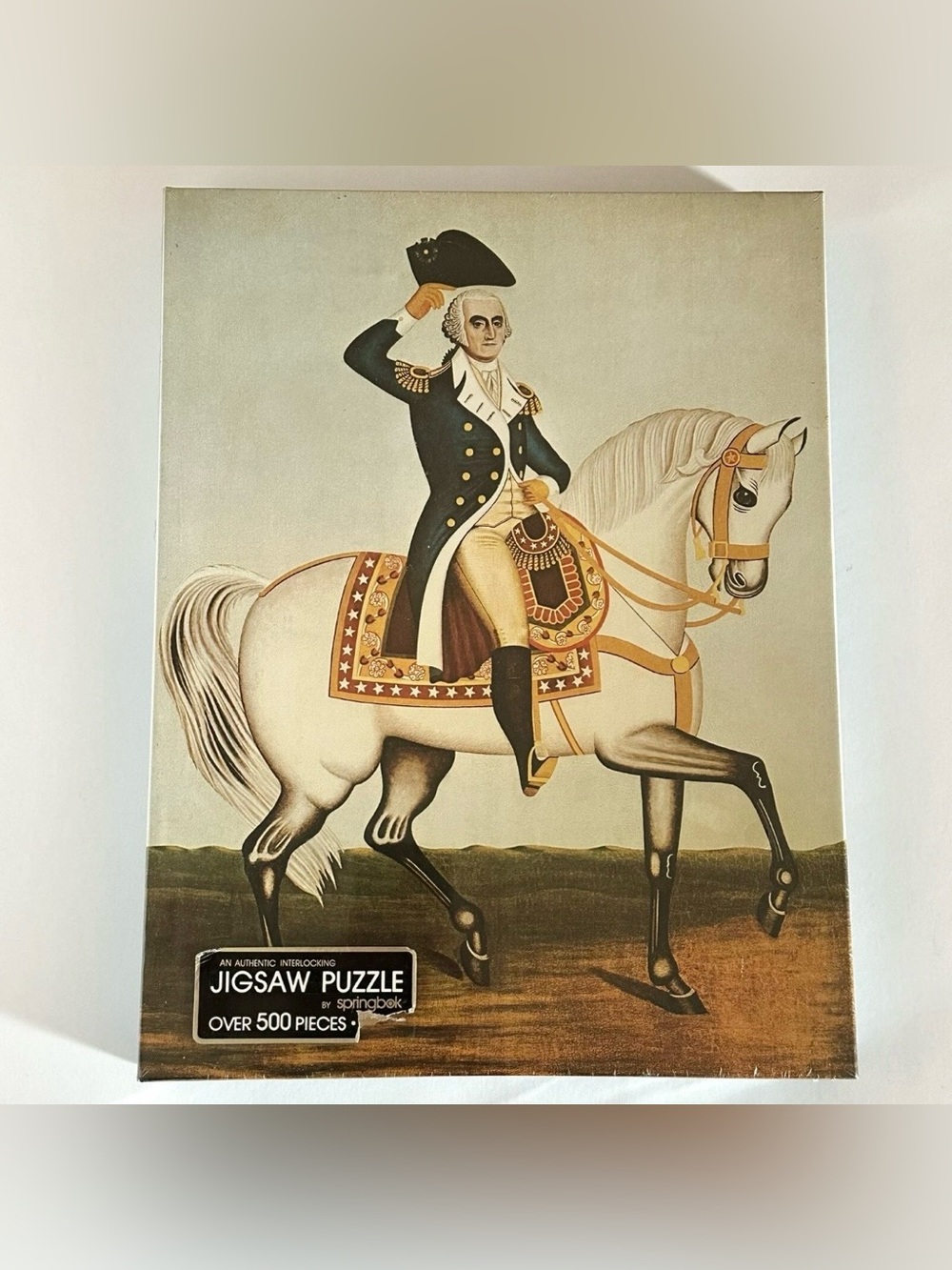 Springbok General George Washington On A White Charger Jigsaw Puzzle 1975 - RARE
